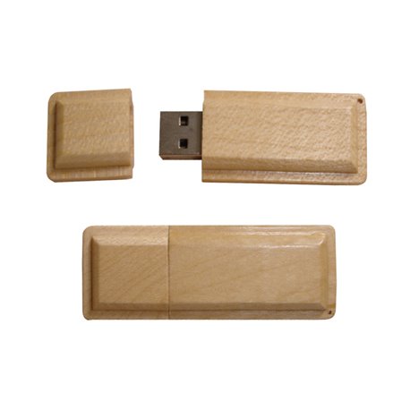 Rectangle Wood Flat Usb Drive - Nomad Usb